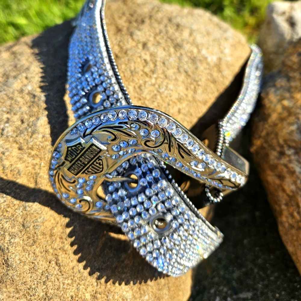 Harley Davison "Saturday Night" crystal Bling belt.